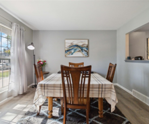 Dinning area with loads of natural light